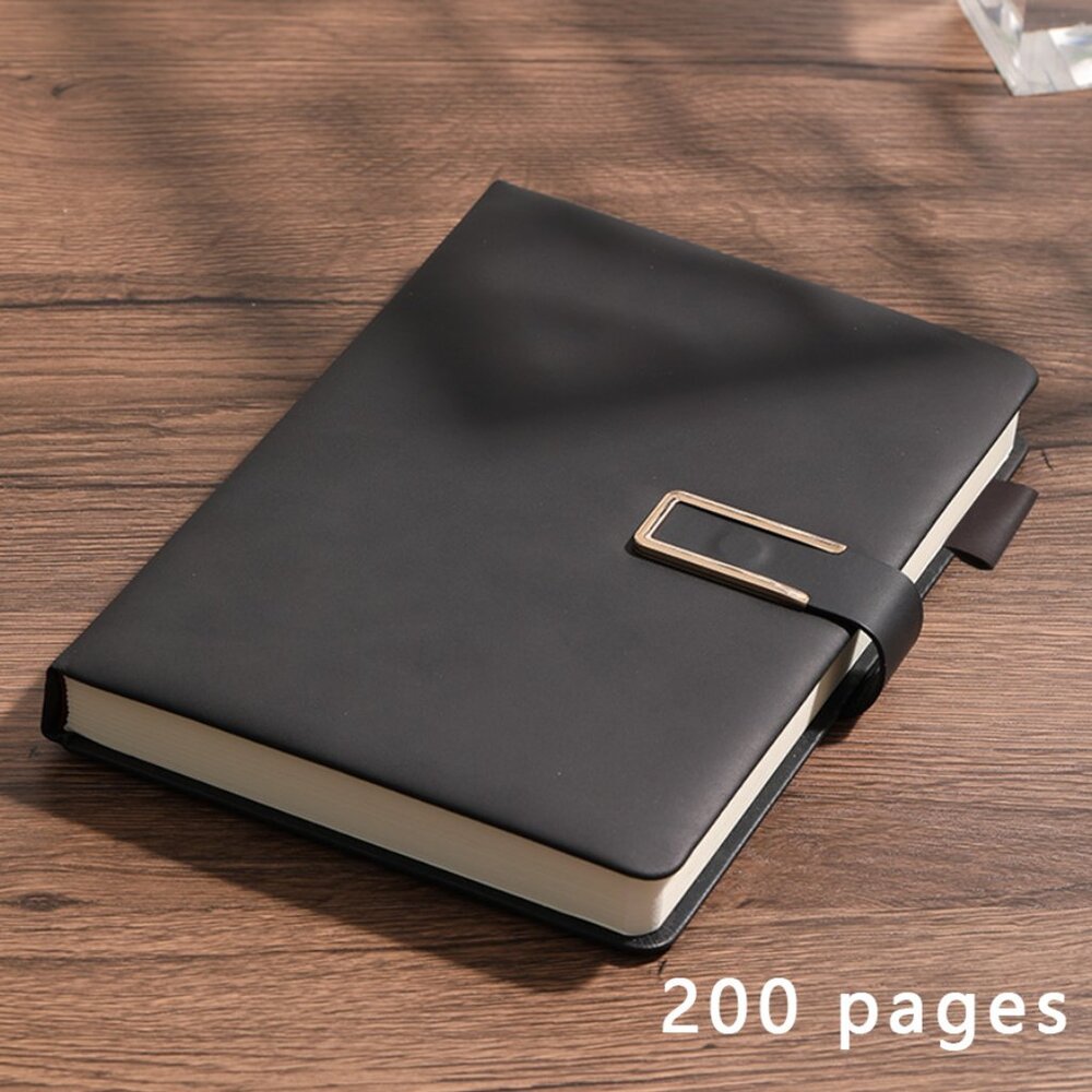 A5 Retro Black Soft Leather Texture Notebook A5 Journal Writing Pad Scholarcore
